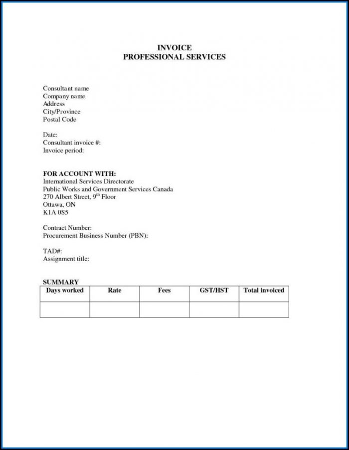 Professional Services Invoices Template Professional Services Invoices Template
