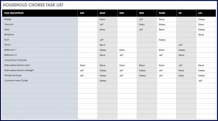 Project Management Task List Excel Template Project Management Task List Excel Template