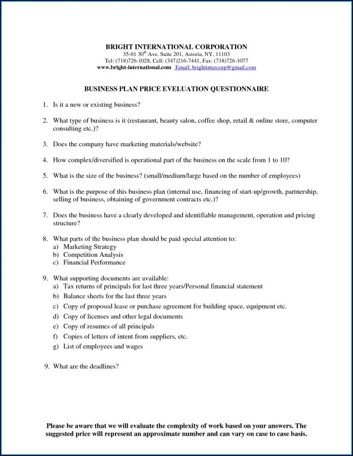 Retail Business Plan Example Retail Business Plan Example