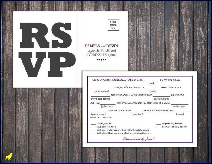 Rsvp Postcard Template Free Rsvp Postcard Template Free