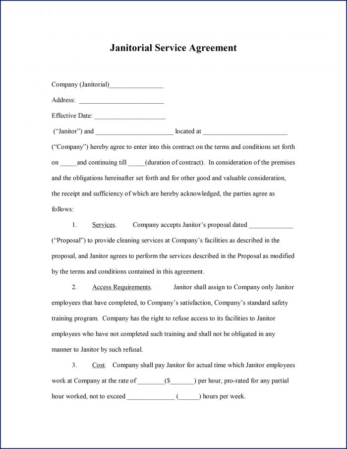 Service Contract Sample Word Service Contract Sample Word