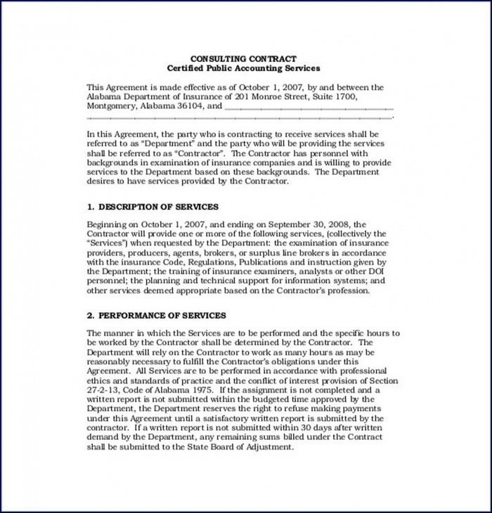 Simple Consulting Agreement Template Pdf Simple Consulting Agreement Template Pdf