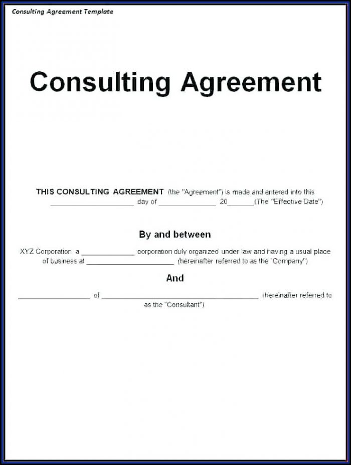Simple Consulting Agreement Template Uk Simple Consulting Agreement Template Uk
