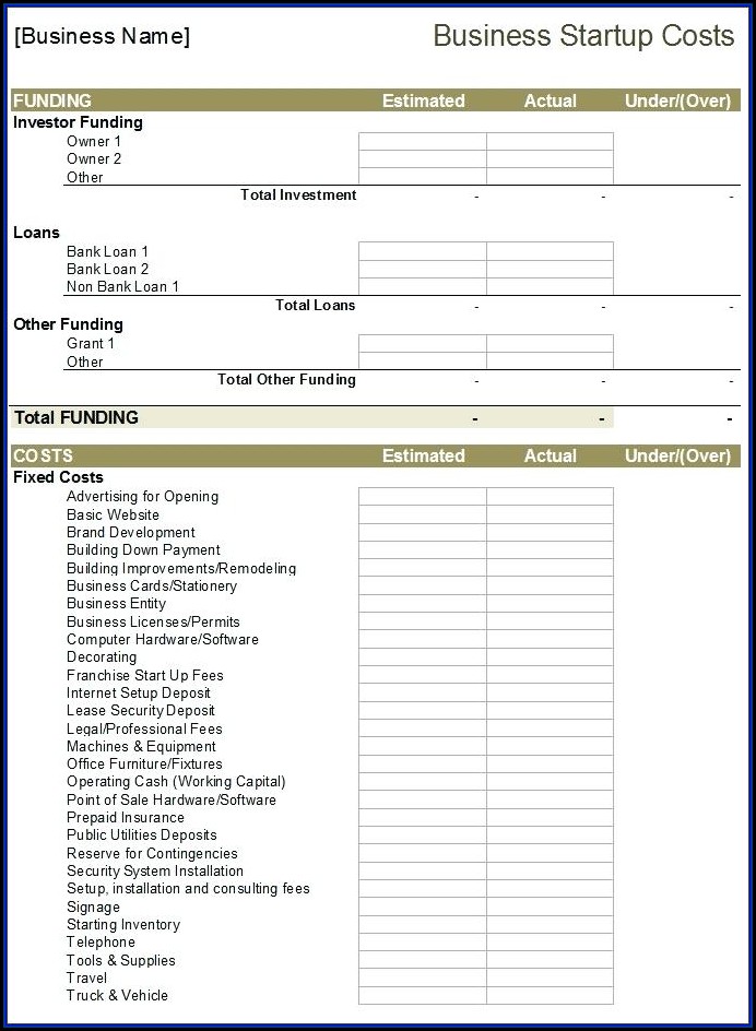 Simple Financial Statement Template Xls Simple Financial Statement Template Xls