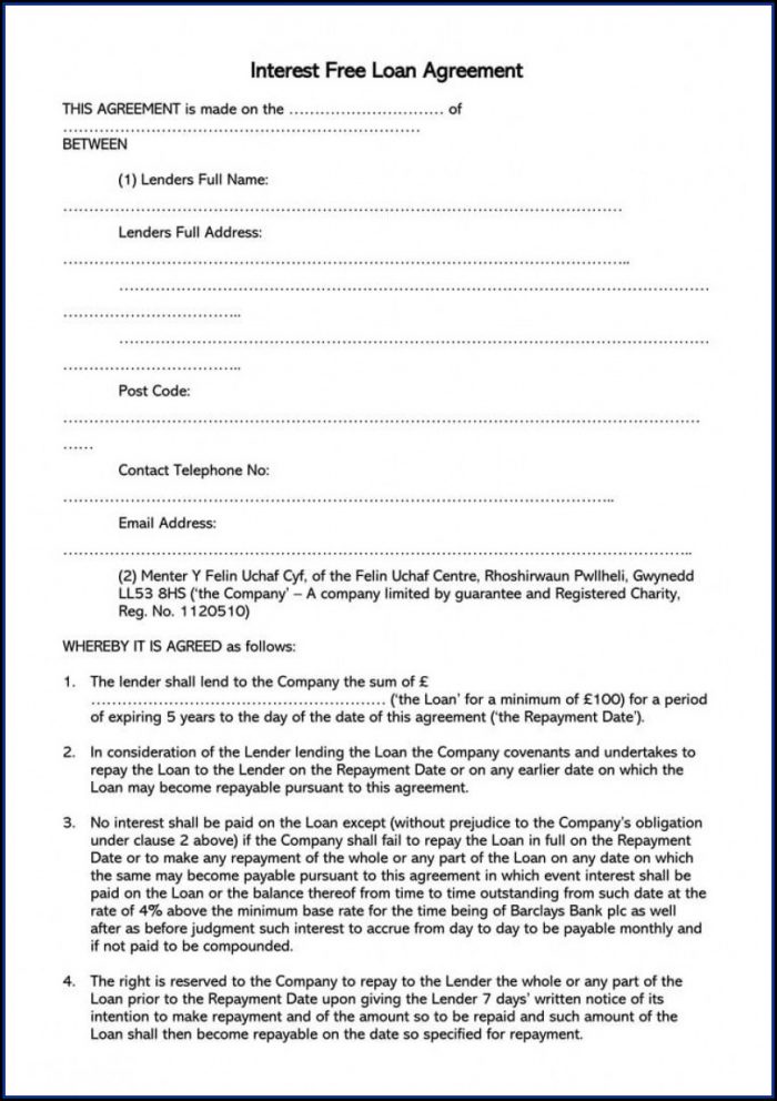 Simple Loan Agreement Template Free Uk Simple Loan Agreement Template Free Uk