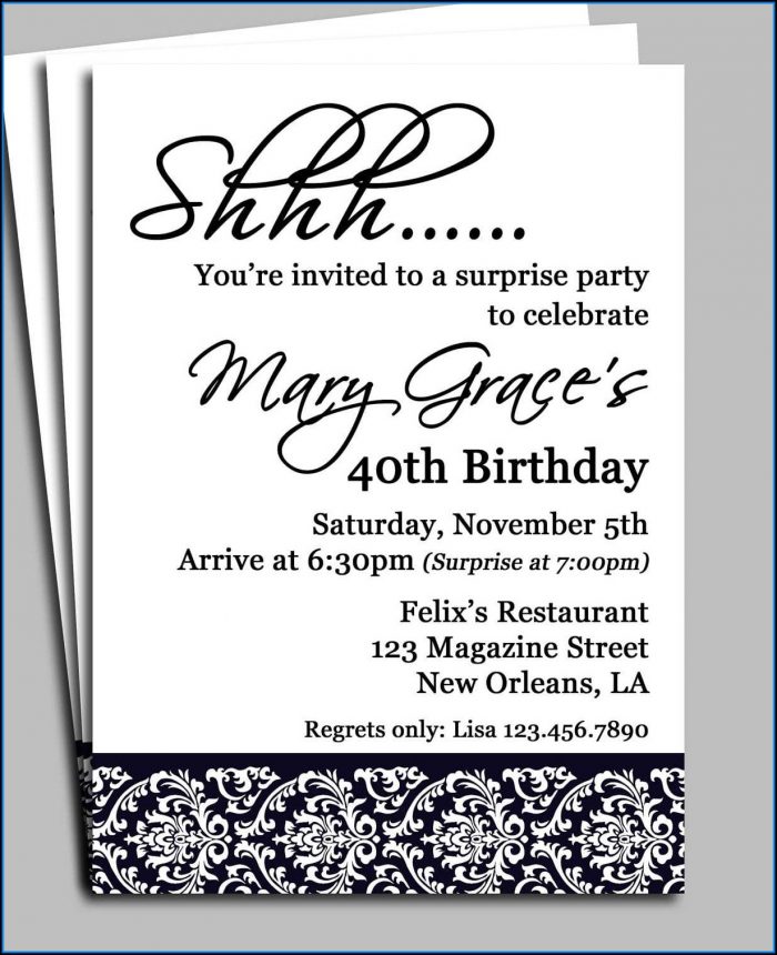 Surprise Birthday Party Invite Template Surprise Birthday Party Invite Template