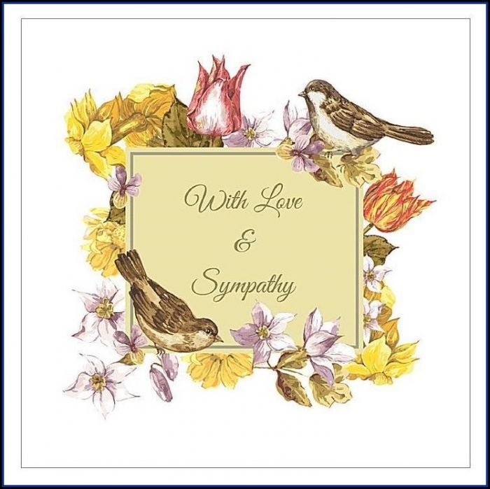 Sympathy Card Template Uk Sympathy Card Template Uk