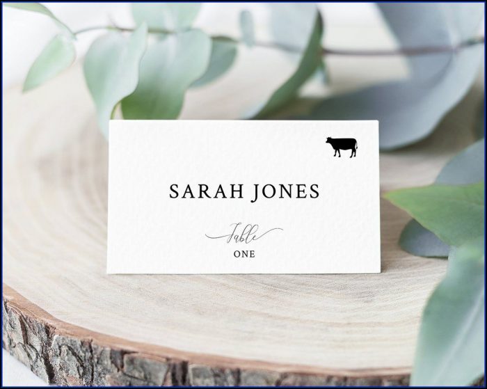 Table Seating Card Template Table Seating Card Template