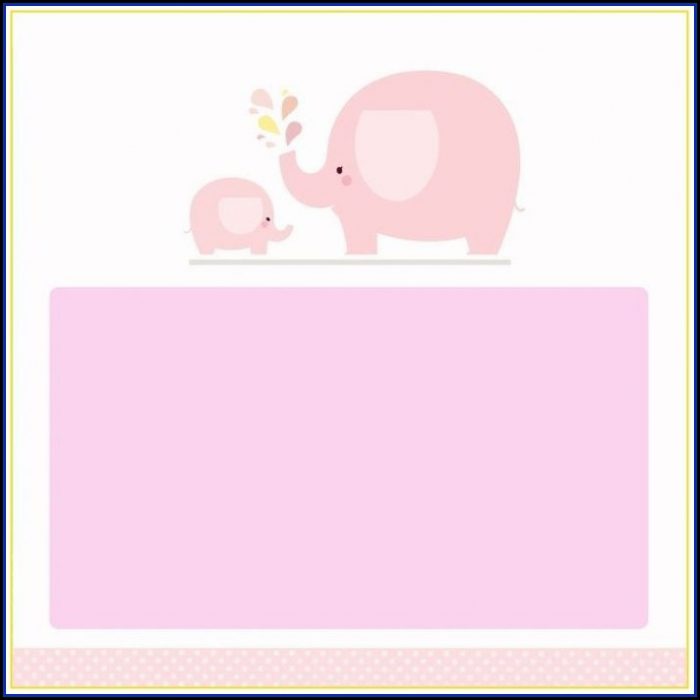 Teal Elephant Baby Shower Invitation Templates Teal Elephant Baby Shower Invitation Templates