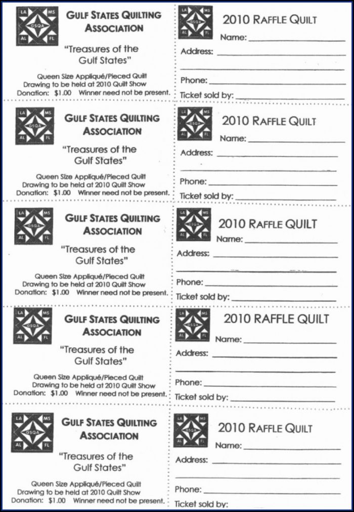 Template For Raffle Tickets Word Template For Raffle Tickets Word