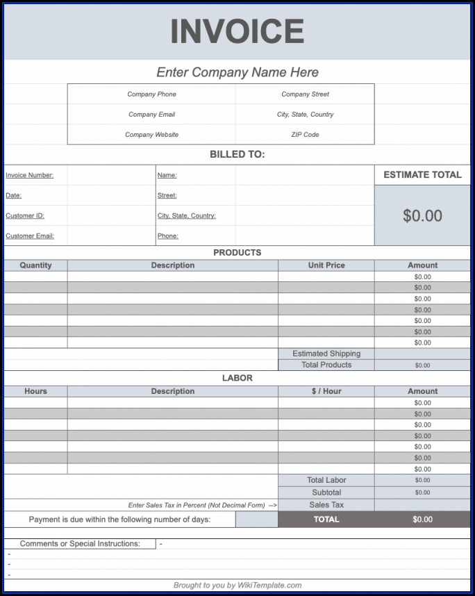 Templates For Invoices And Quotes Templates For Invoices And Quotes