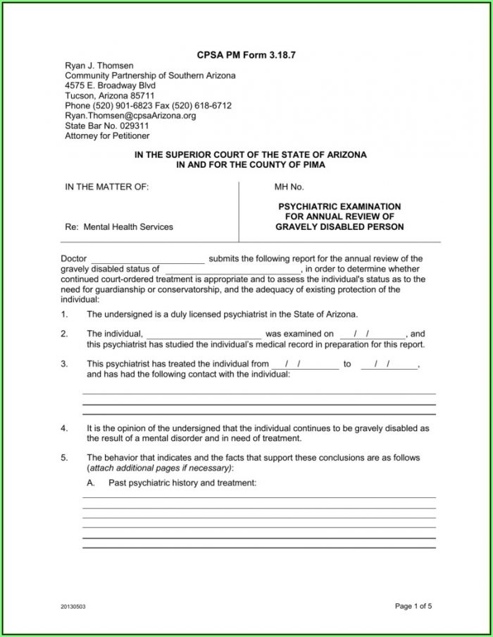 Annual Guardianship Forms Arizona Annual Guardianship Forms Arizona