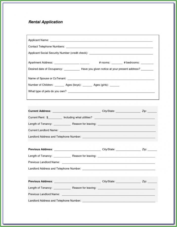 Apartment Rental Background Check Form Apartment Rental Background Check Form