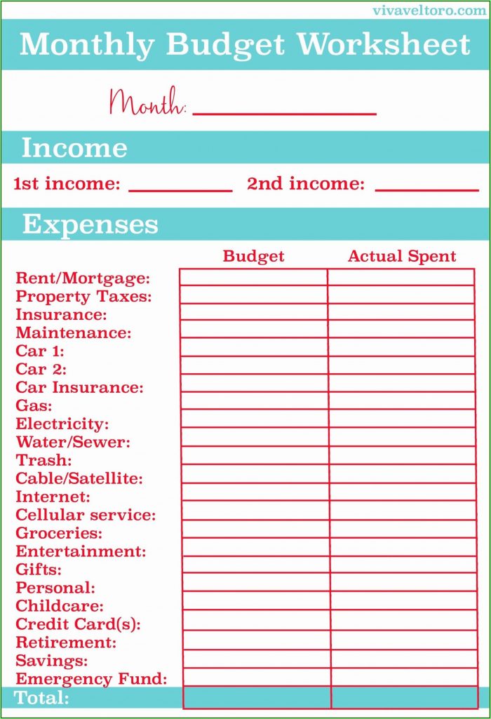 Budget Template Free Printable Budget Template Free Printable