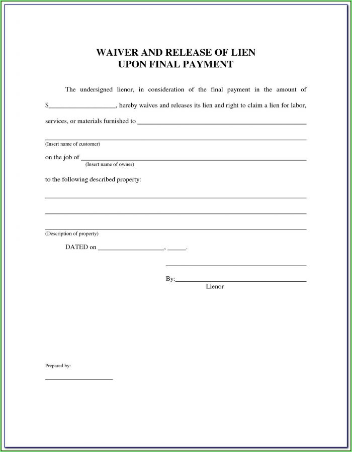 Construction Lien Form Texas Construction Lien Form Texas