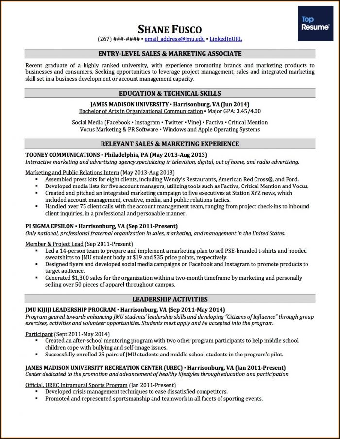 Filling Out Resume With No Work Experience Filling Out Resume With No Work Experience
