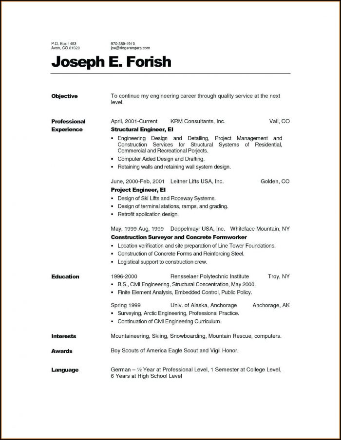 Free Acting Resume Builder Free Acting Resume Builder