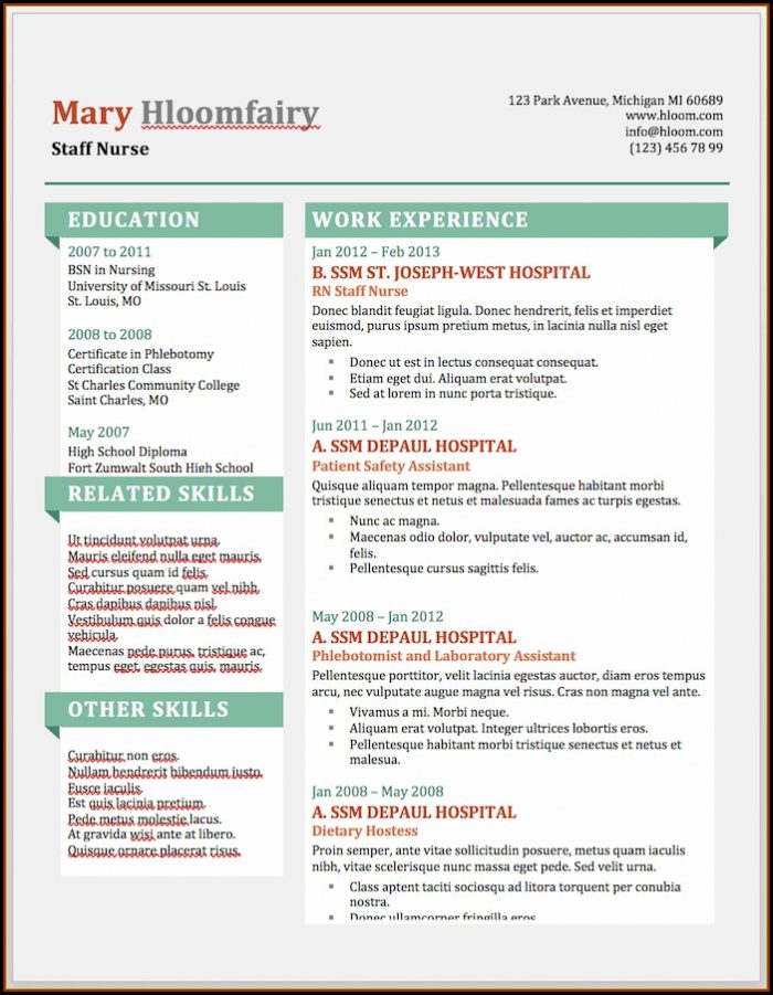 Free Resume Word Templates Microsoft Free Resume Word Templates Microsoft