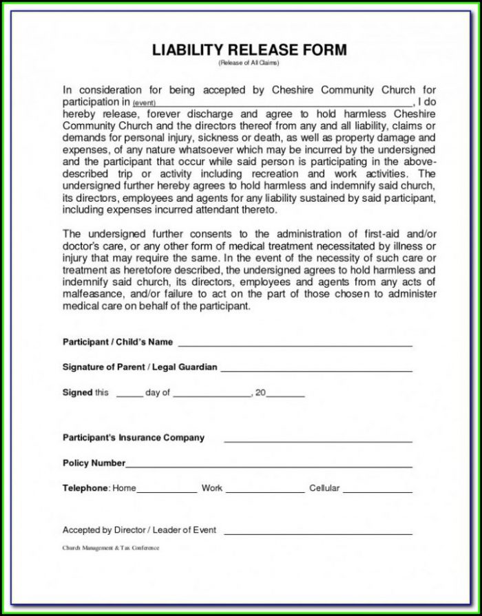 Landlord Trampoline Waiver Form Landlord Trampoline Waiver Form