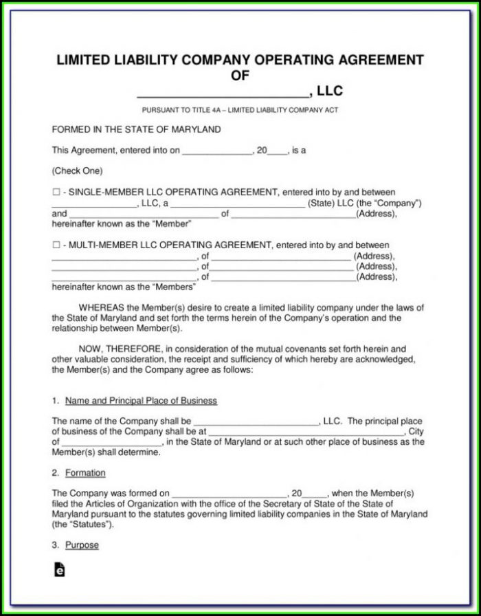 Maryland Llc Formation Forms Maryland Llc Formation Forms