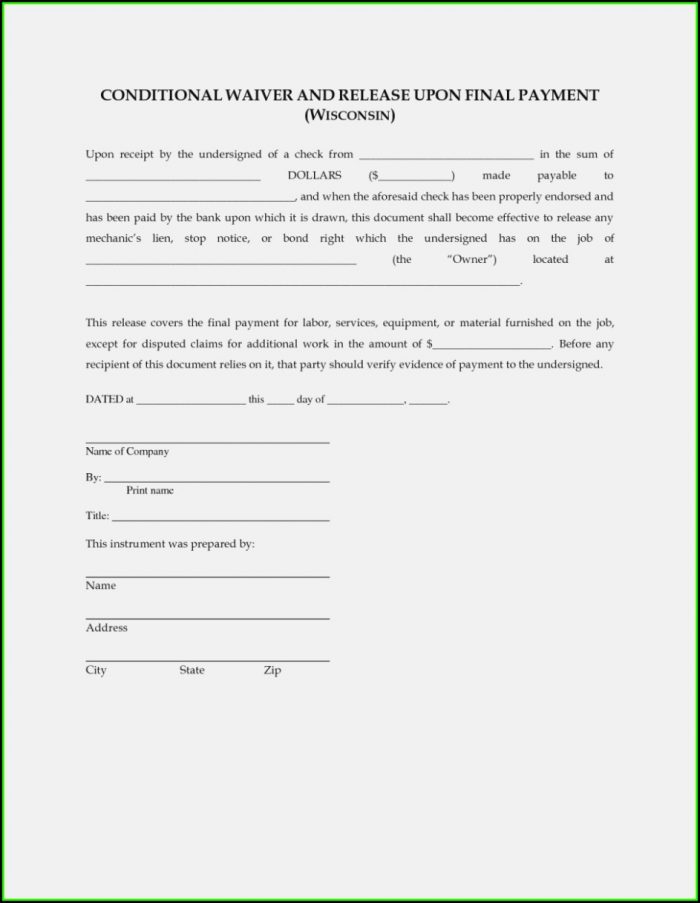 Mechanics Lien Release California Form Mechanics Lien Release California Form