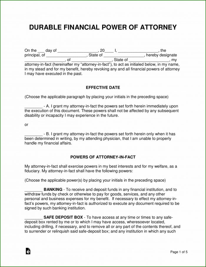 Medical And Financial Power Of Attorney Form Nc Medical And Financial Power Of Attorney Form Nc