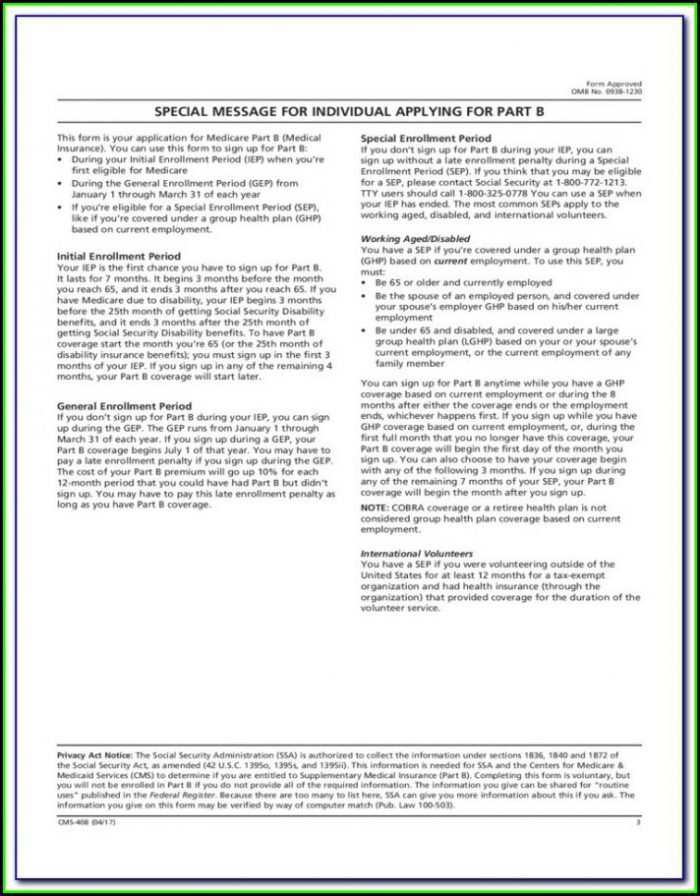 Medicare Enrolment Form 3101 Medicare Enrolment Form 3101