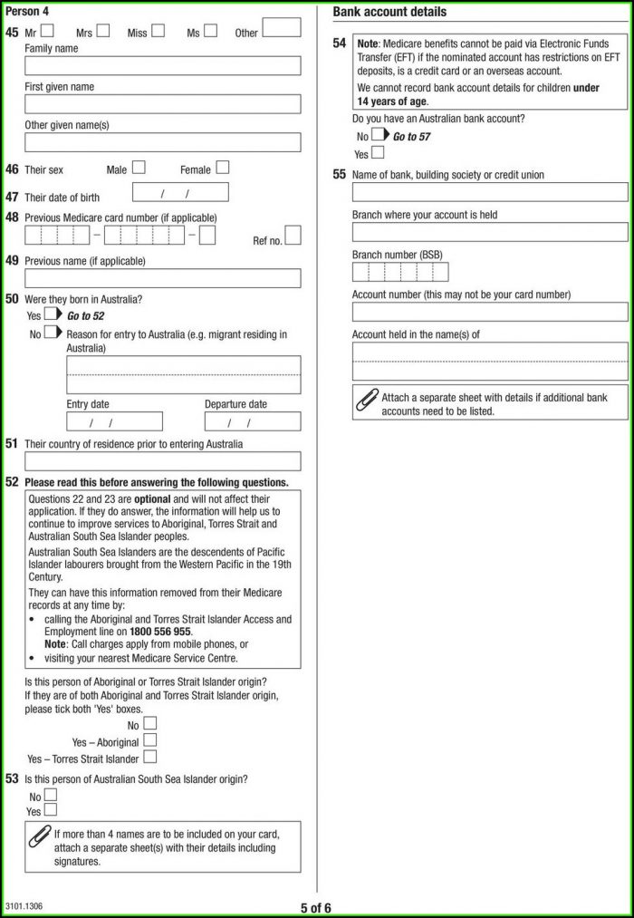 Medicare Indigenous Enrolment Form Medicare Indigenous Enrolment Form