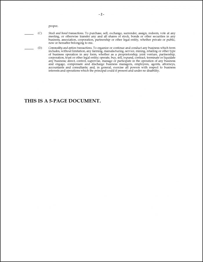Missouri Durable Power Of Attorney Forms Missouri Durable Power Of Attorney Forms