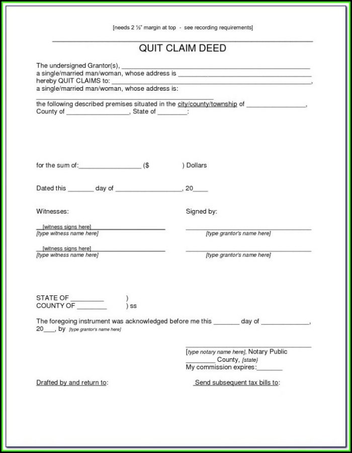 Printable Quit Claim Deed Form Michigan Printable Quit Claim Deed Form Michigan