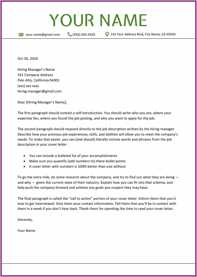 Professional Cover Letter For Resume Professional Cover Letter For Resume
