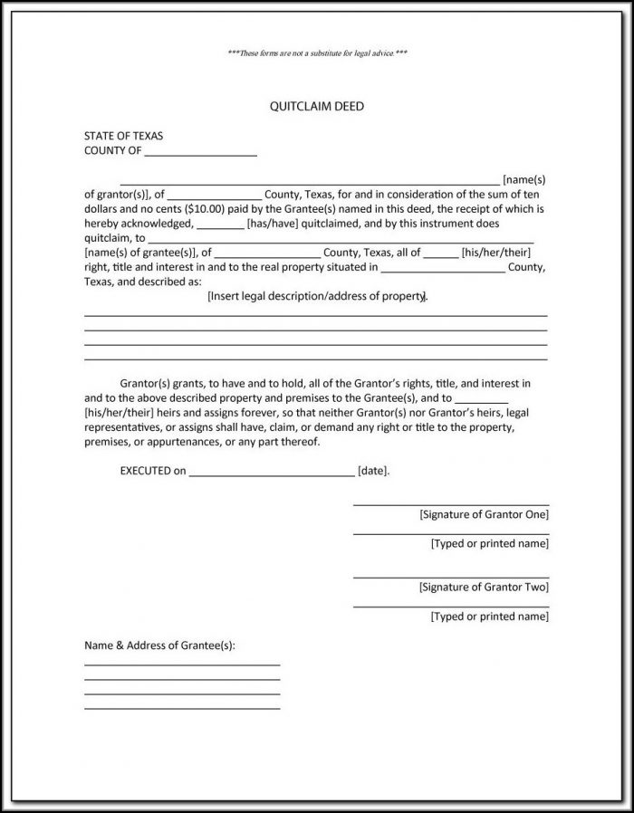 Quit Claim Deed Sample Florida Quit Claim Deed Sample Florida