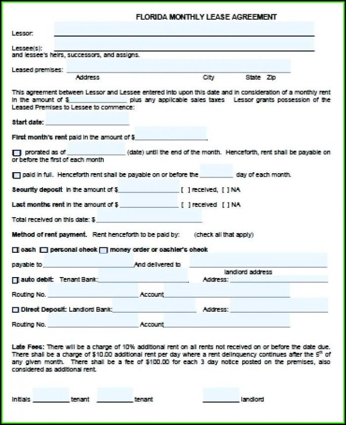 Rental Sublease Agreement Form Rental Sublease Agreement Form