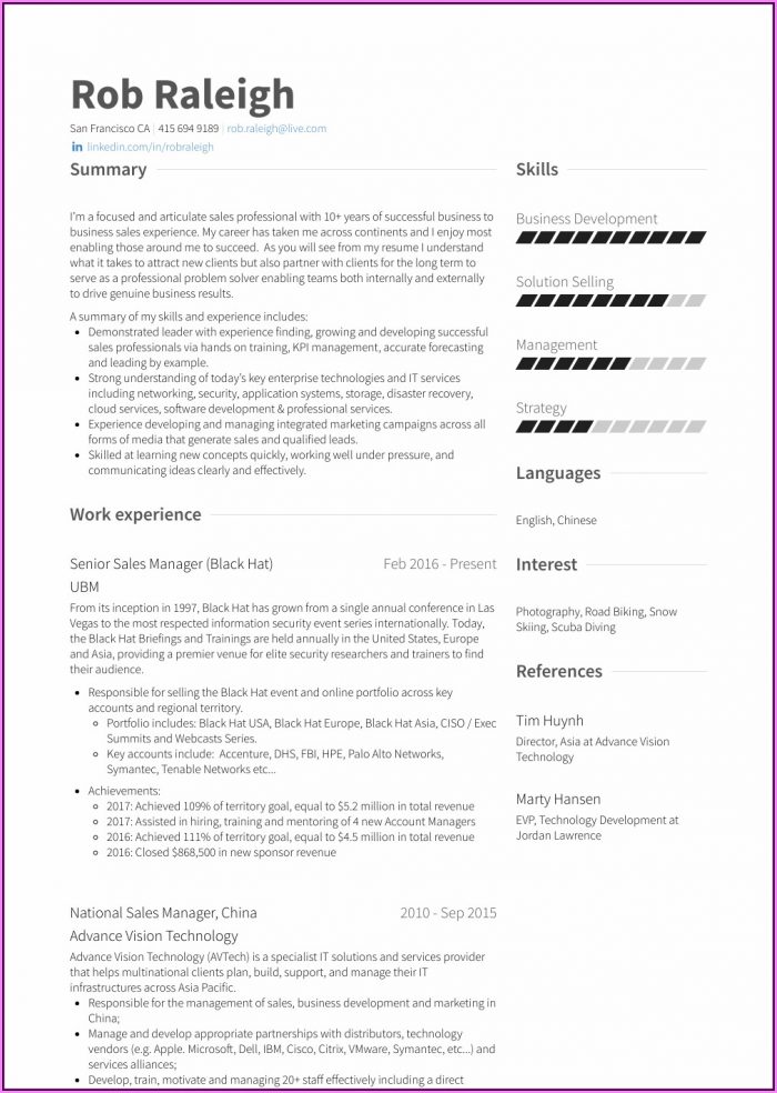 Sales Manager Resume Templates Sales Manager Resume Templates