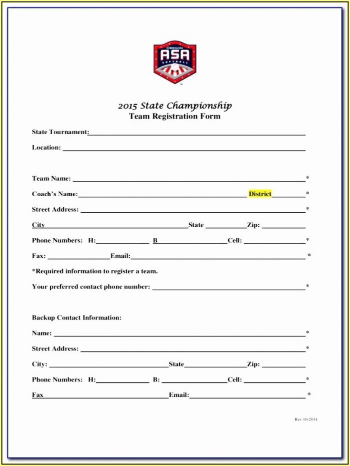 Sports Camp Registration Form Template Word Sports Camp Registration Form Template Word