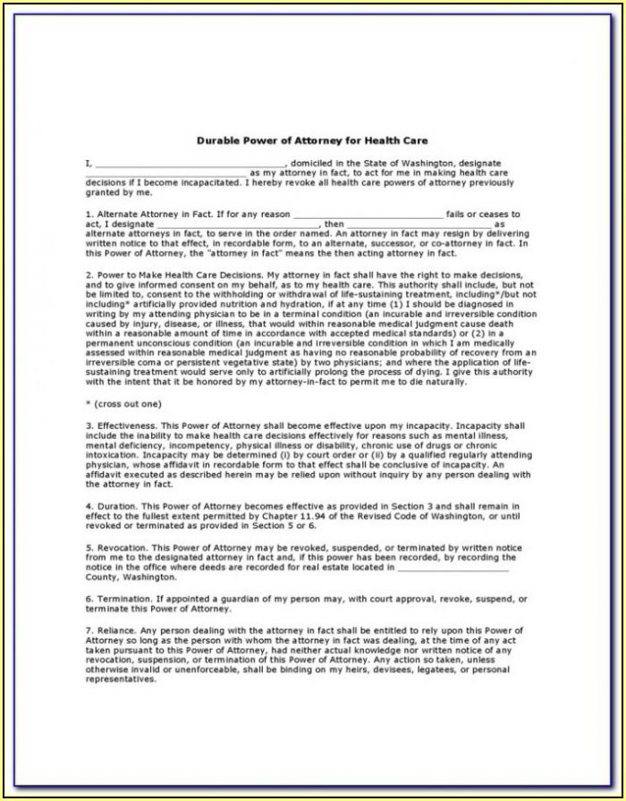 State Of Ohio Durable Power Of Attorney For Health Care Form State Of Ohio Durable Power Of Attorney For Health Care Form