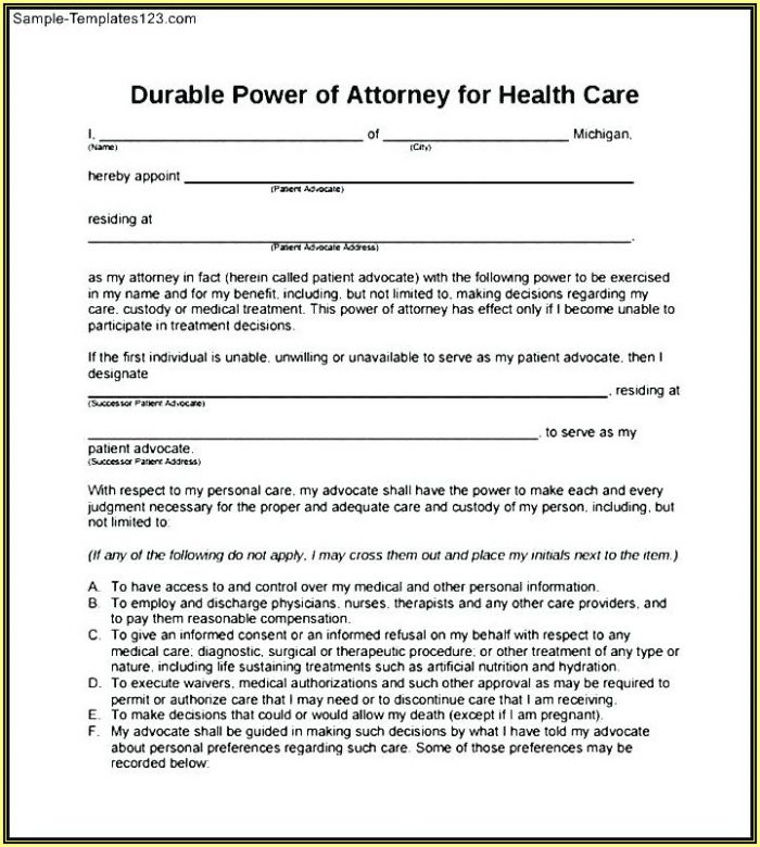 Statutory Durable Power Of Attorney Texas Form Free Statutory Durable Power Of Attorney Texas Form Free