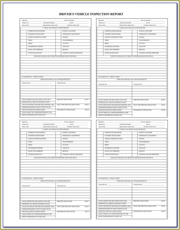 Straight Truck Pre Trip Inspection Checklist Form Straight Truck Pre Trip Inspection Checklist Form