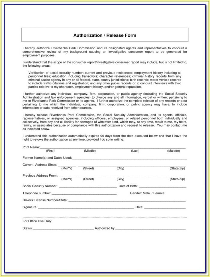 Tenant Background Check Form Tenant Background Check Form