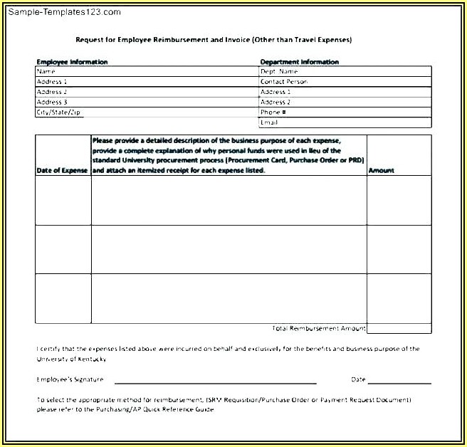 Travel Expenses Reimbursement Form Template Travel Expenses Reimbursement Form Template