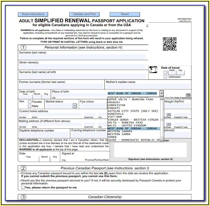 United States Passport Renewal Form For Minors United States Passport Renewal Form For Minors