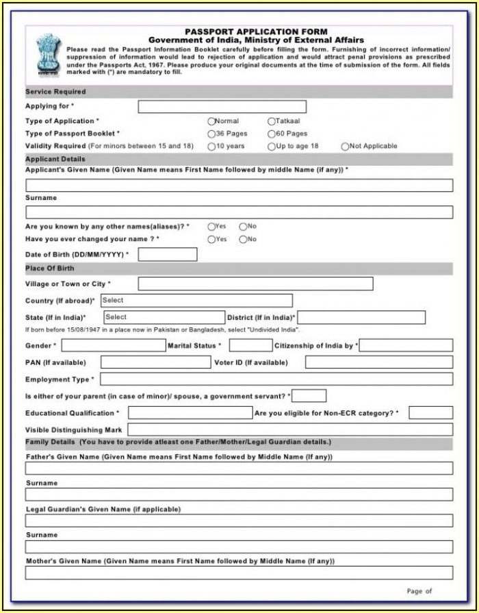 United States Post Office Passport Renewal Form United States Post Office Passport Renewal Form
