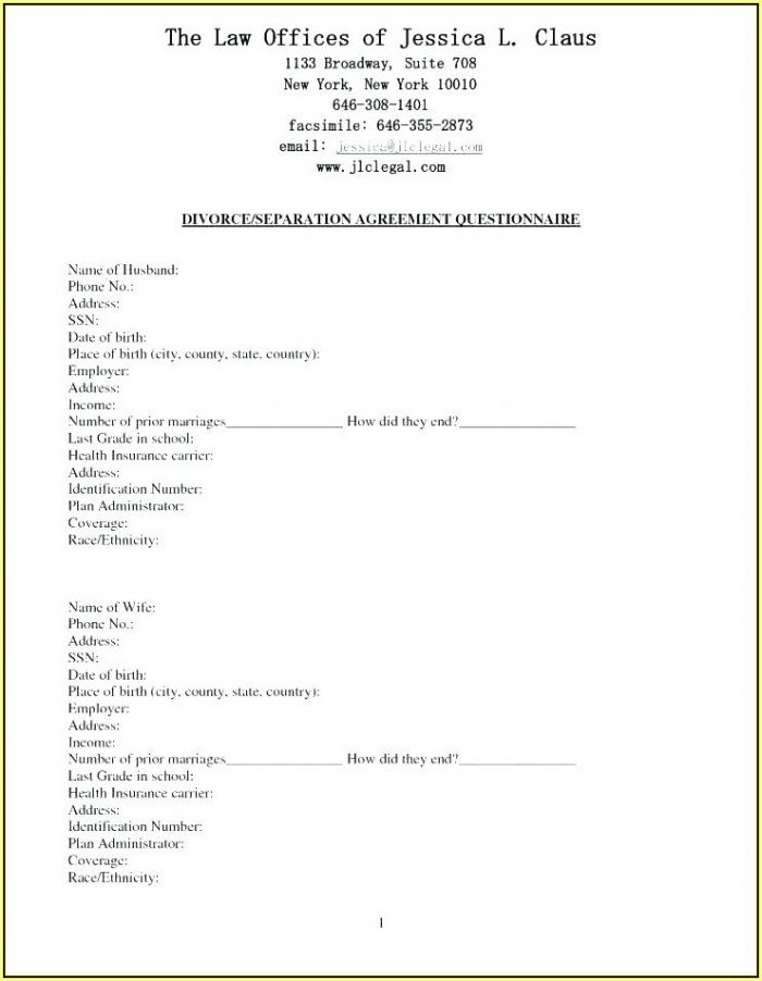 Virginia Legal Separation Agreement Form Virginia Legal Separation Agreement Form