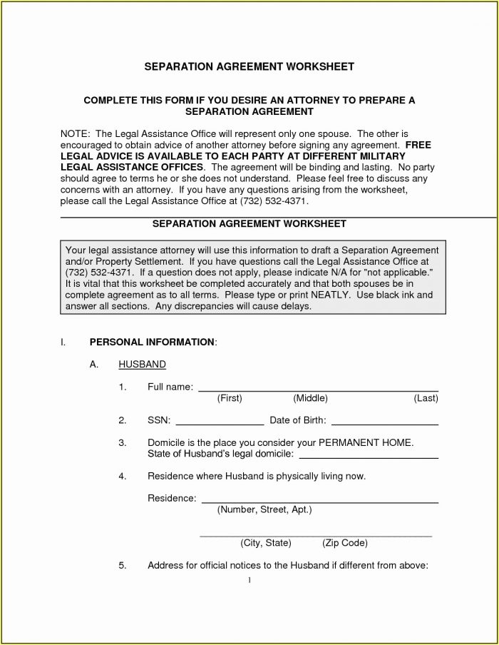 Virginia Separation Agreement Sample Virginia Separation Agreement Sample