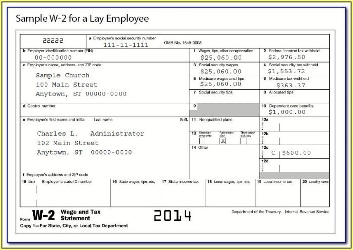 W2 Forms For New Employees W2 Forms For New Employees