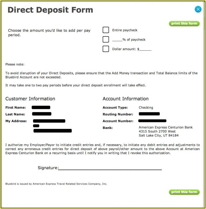 Walmart Card Direct Deposit Form Walmart Card Direct Deposit Form