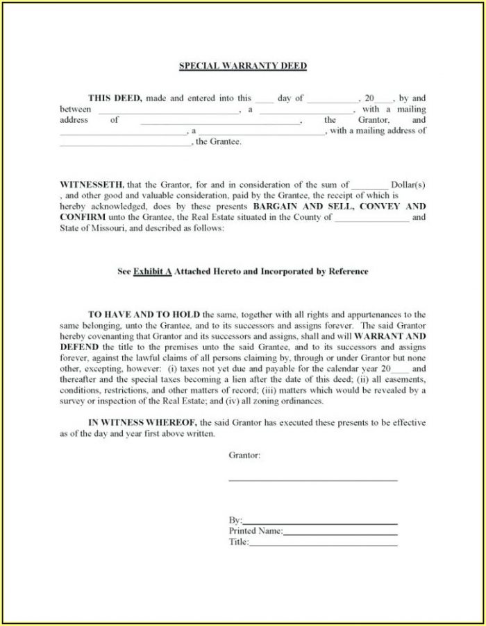 Warranty Deed Form Texas Pdf Warranty Deed Form Texas Pdf
