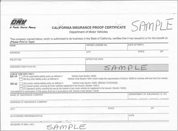What Is Sr22 Filing California What Is Sr22 Filing California
