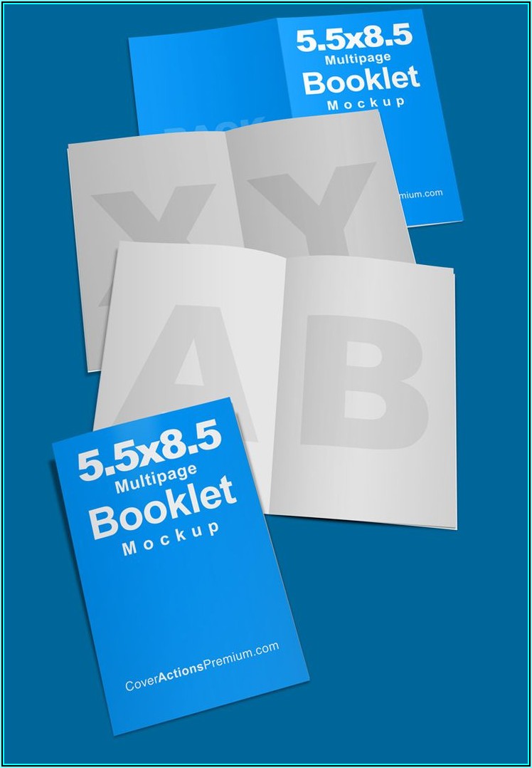 5.5 X 8.5 Booklet Template