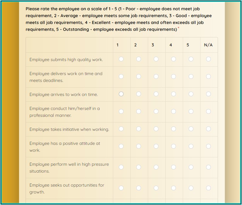Employee Satisfaction Survey Questions Examples Free